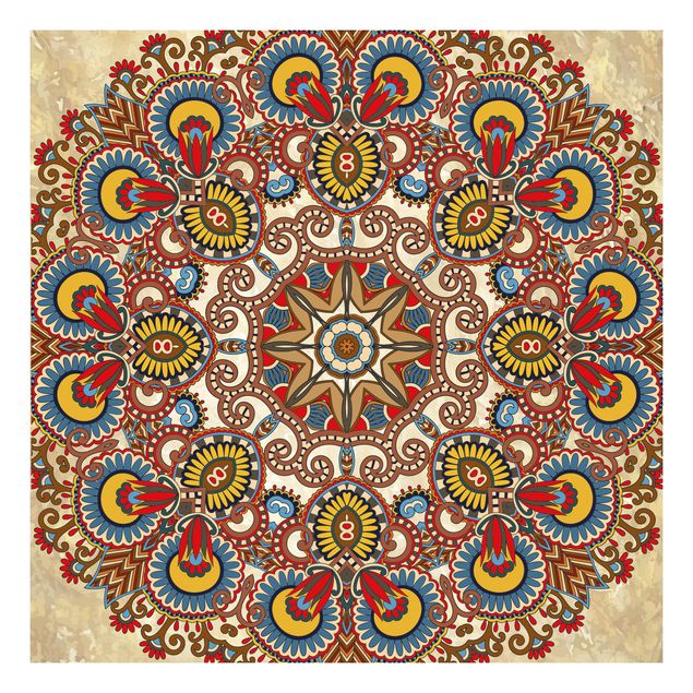 Deko Geometrisch Farbiges Mandala