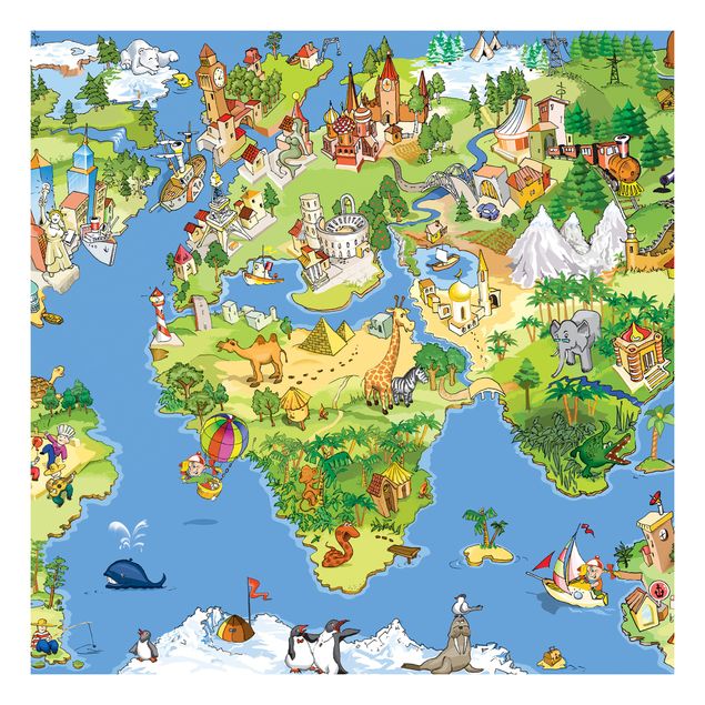 Wanddeko Jungenzimmer Great And Funny Worldmap