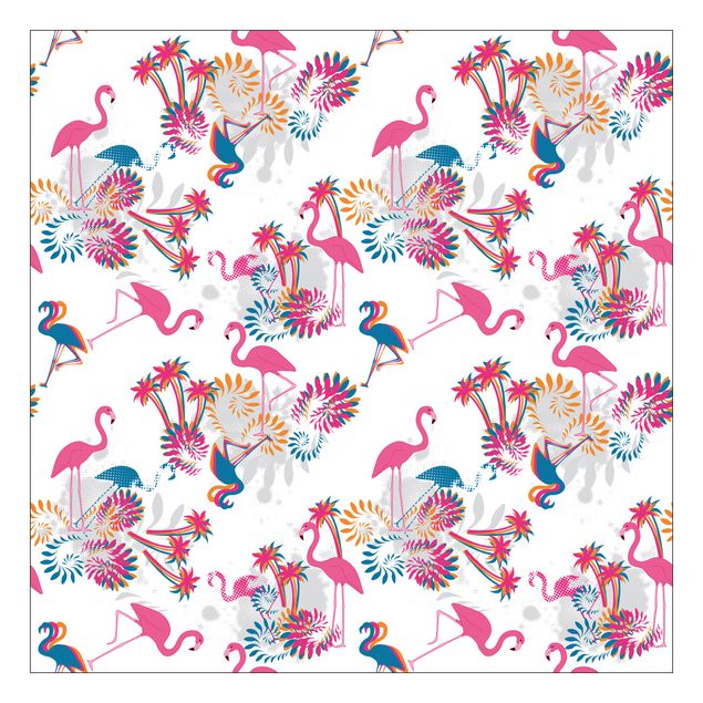 Deko Muster Tanz der Flamingos / Flamingo Design