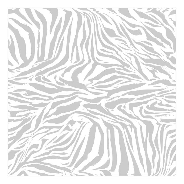 Deko Streifen Zebra Design hellgrau Streifenmuster