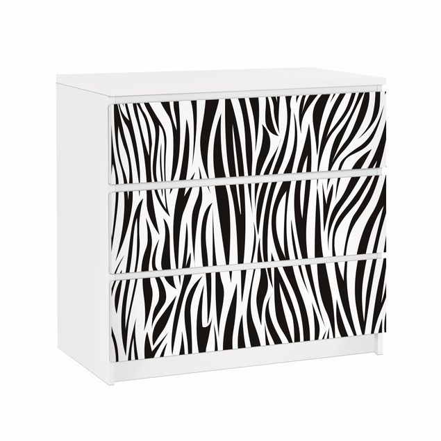Wanddeko Flur Zebra Pattern