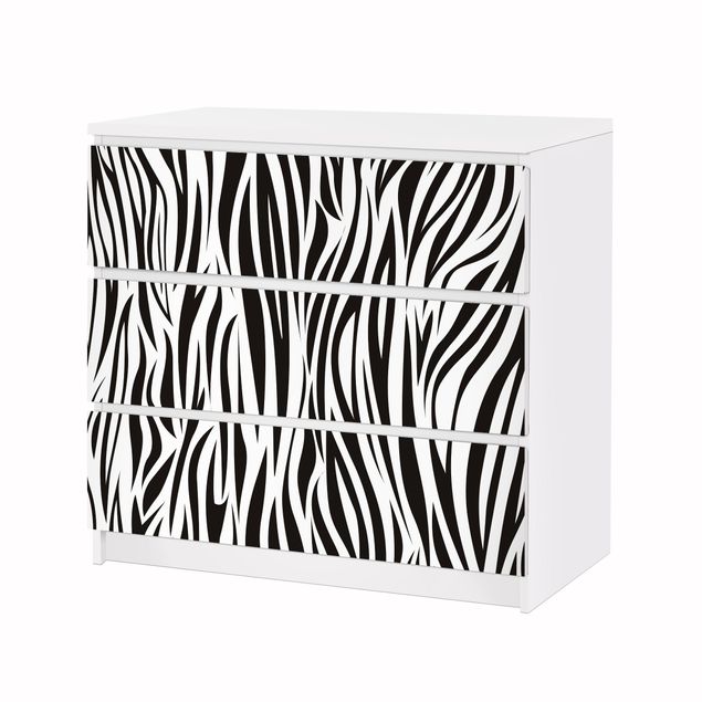 Wanddeko Praxis Zebra Pattern
