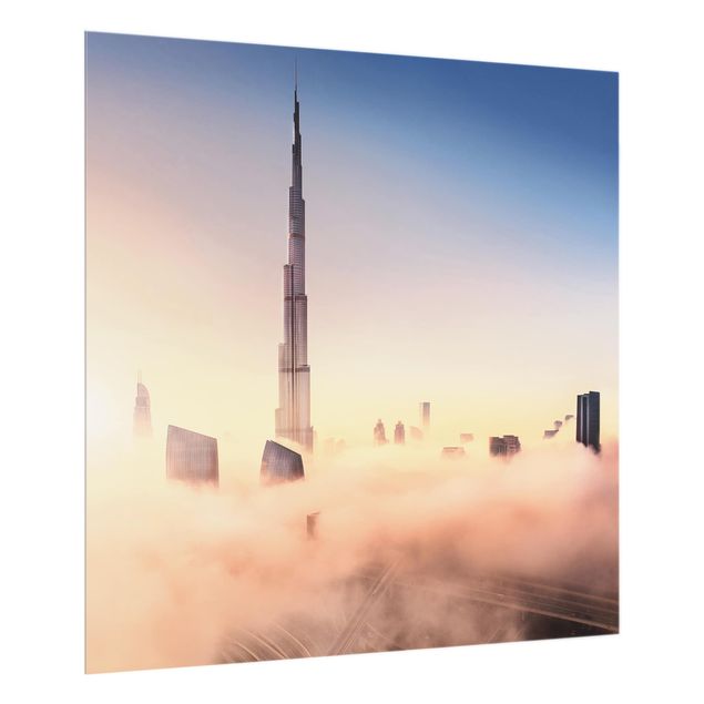Wanddeko pastell Himmlische Skyline von Dubai
