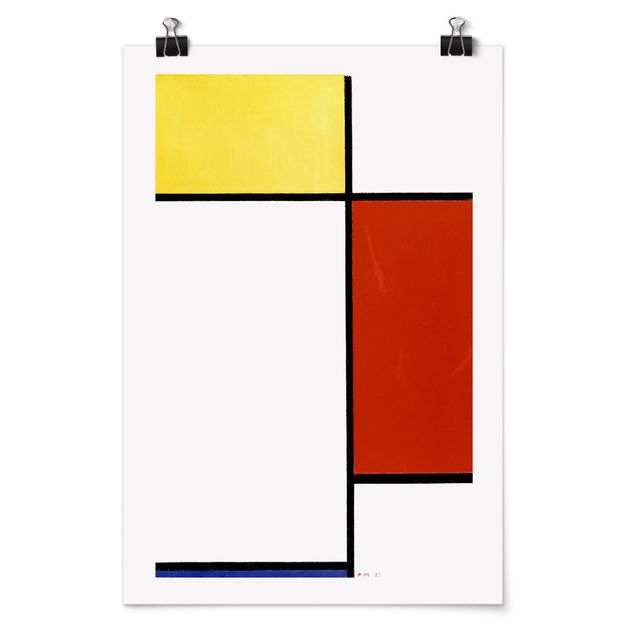 Wanddeko Esszimmer Piet Mondrian - Komposition I