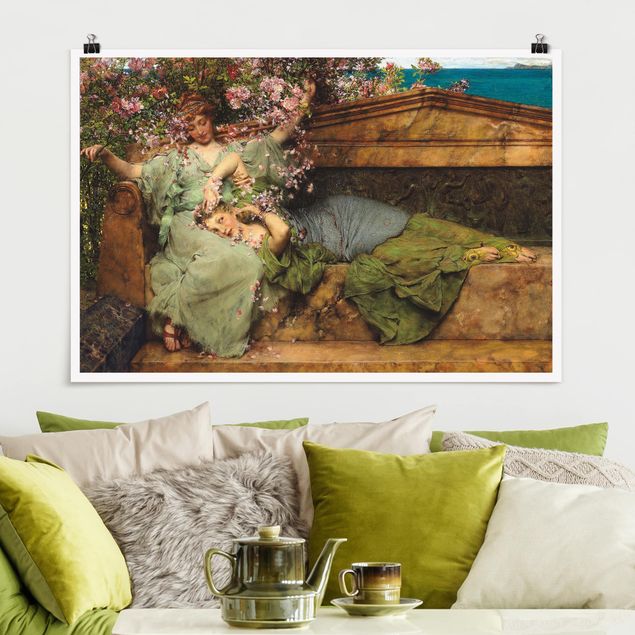 Wanddeko Schlafzimmer Sir Lawrence Alma-Tadema - Im Rosengarten