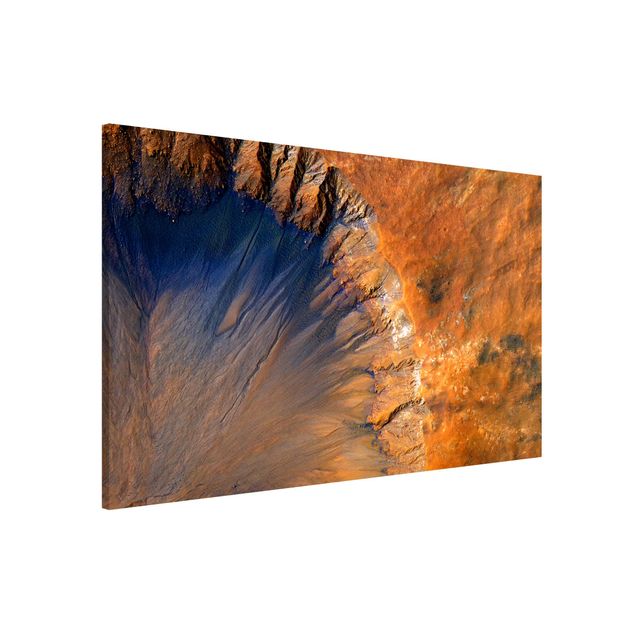 Wanddeko braun NASA Fotografie Marskrater