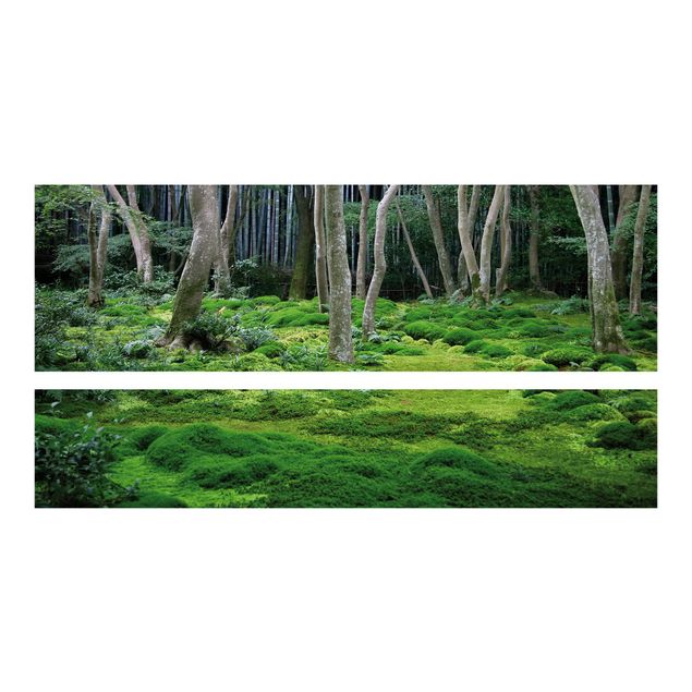 grüne Klebefolie Japanischer Wald