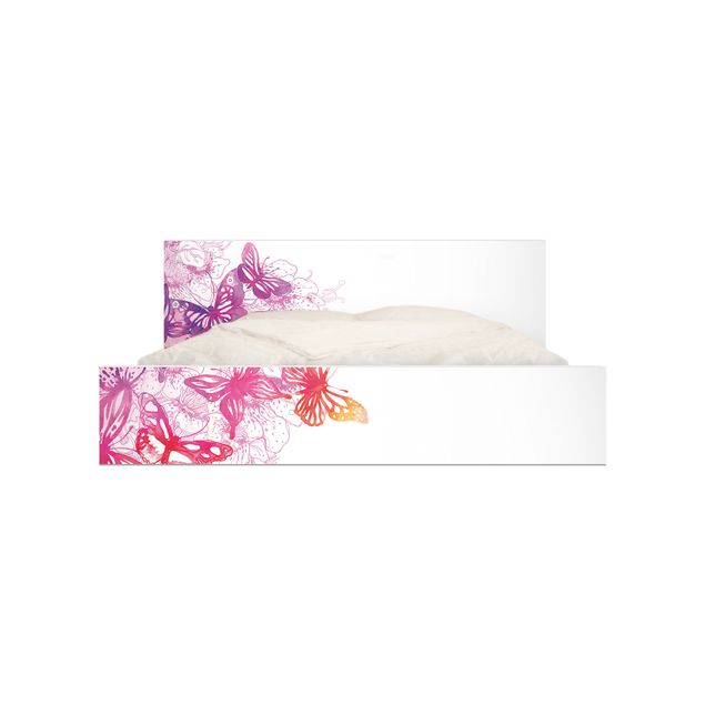 Wanddeko über Bett Schmetterlingstraum