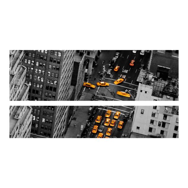 Wohndeko Schwarz & Weiß Taxilichter Manhattan
