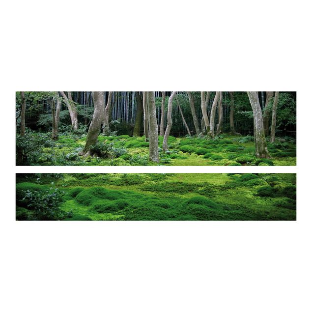 selbstklebende Folie grün Japanischer Wald