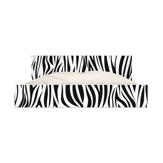 Wanddeko Streifen Zebra Pattern