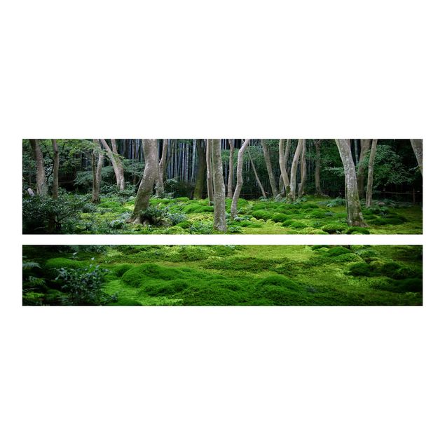 selbstklebende Folie grün Japanischer Wald