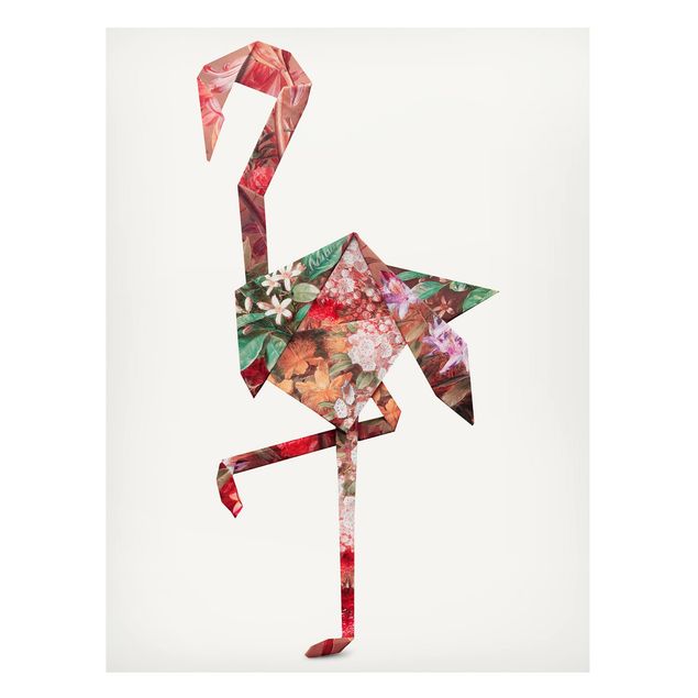 Deko Blume Origami Flamingo