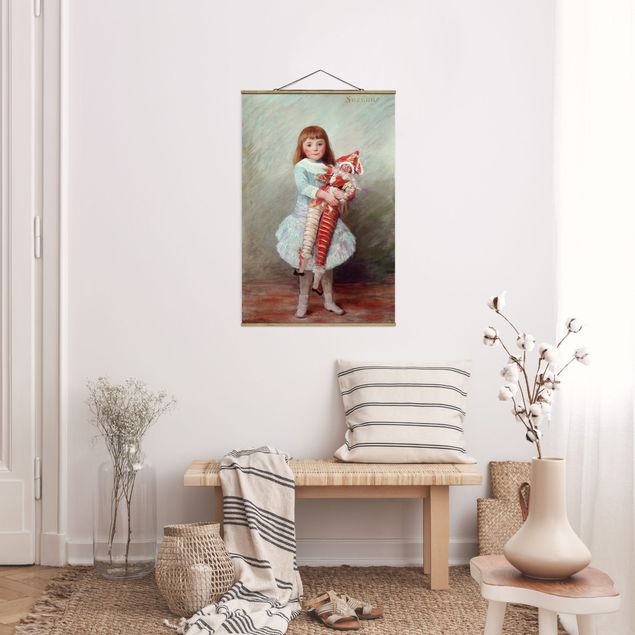 Wanddeko Wohnzimmer Auguste Renoir - Suzanne mit Harlekinpuppe
