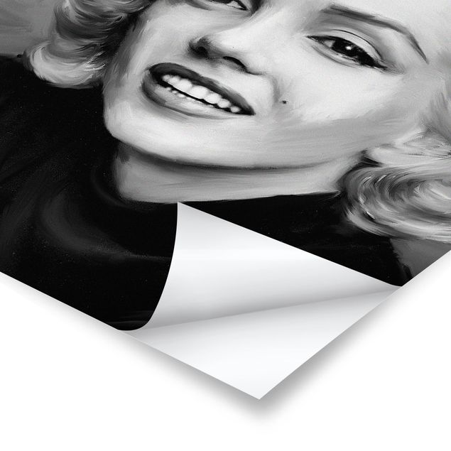 Wanddeko über Sofa Marilyn privat