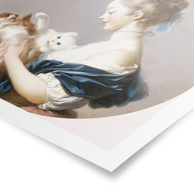 Wanddeko Flur Jean Honoré Fragonard - Mädchen mit Hund