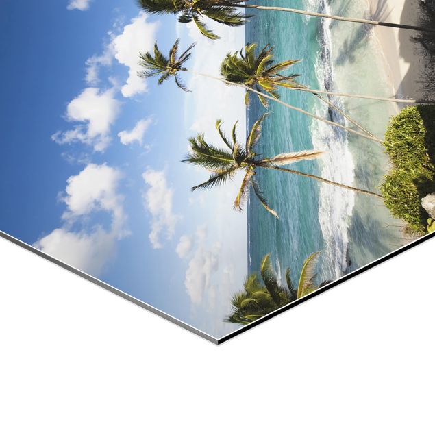 Wanddeko über Bett Beach of Barbados