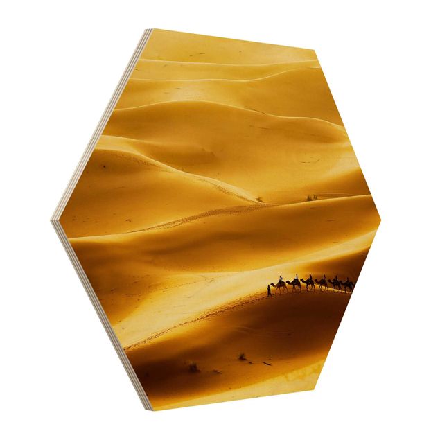 Wanddeko Esszimmer Golden Dunes