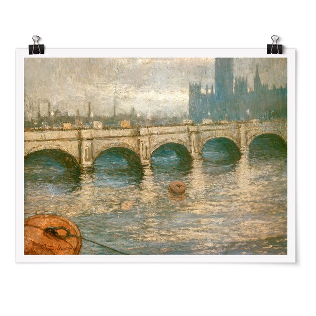 Wanddeko Flur Claude Monet - Themsebrücke