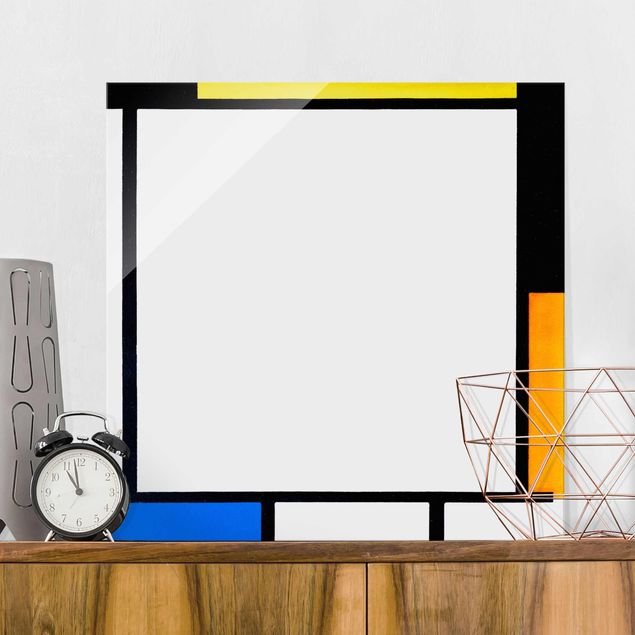 Wanddeko Schlafzimmer Piet Mondrian - Komposition II