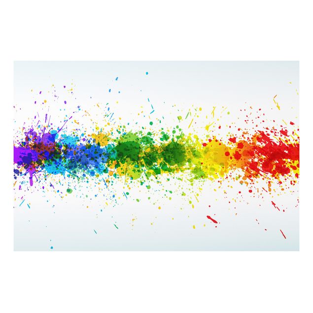 Wanddeko Flur Rainbow Splatter