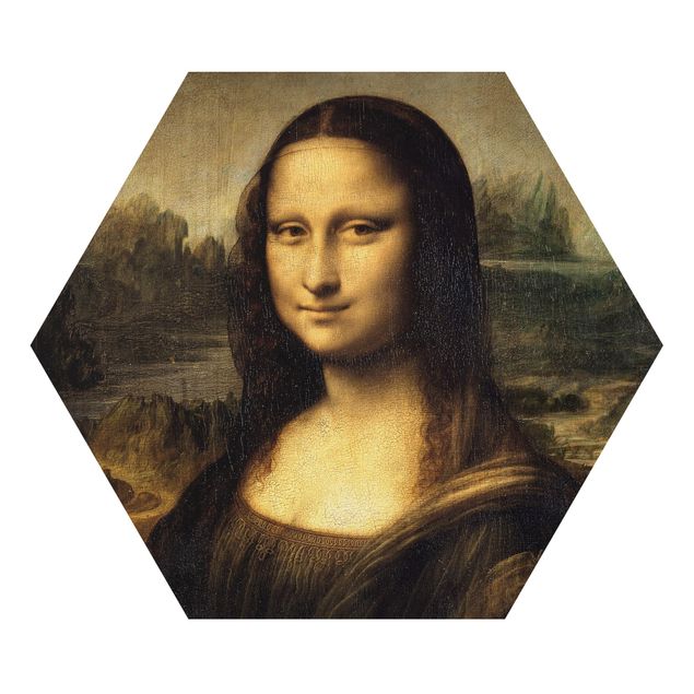Wanddeko grün Leonardo da Vinci - Mona Lisa