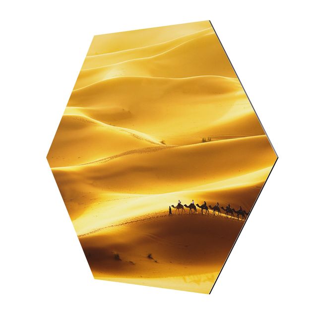 Wanddeko Treppenhaus Golden Dunes
