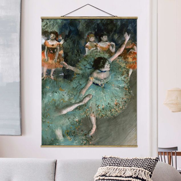 Wandbilder Ballerina Edgar Degas - Tänzerinnen in Grün