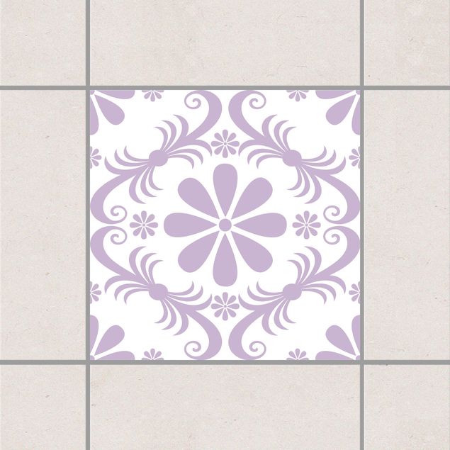 Wanddeko Küche Blumendesign White Lavender Flieder