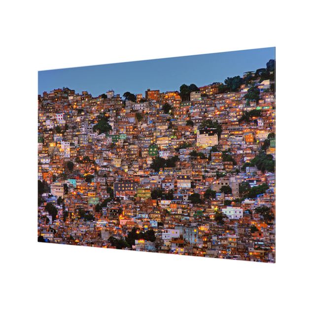 Wohndeko Brasilien Rio de Janeiro Favela Sonnenuntergang