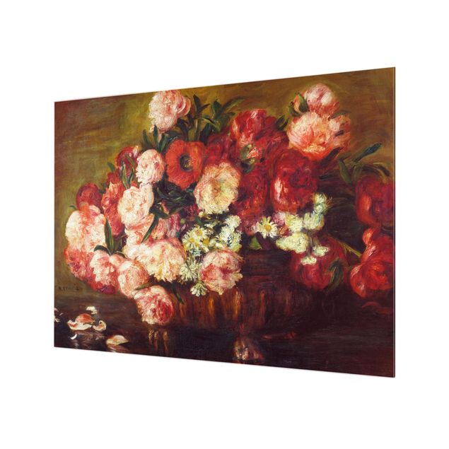 Wanddeko rot Auguste Renoir - Stillleben mit Pfingstrosen