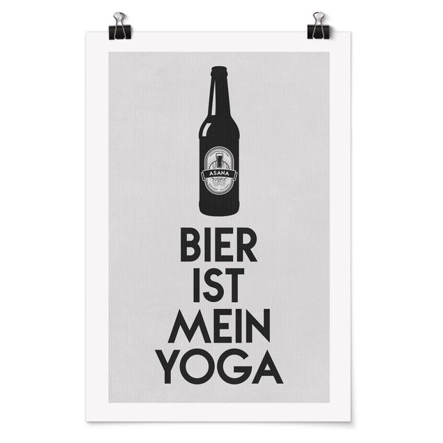 Wanddeko Büro Bier Ist Mein Yoga
