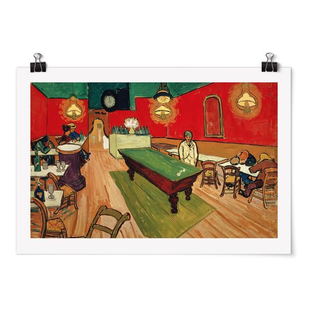 Wanddeko Flur Vincent van Gogh - Das Nachtcafé in Arles