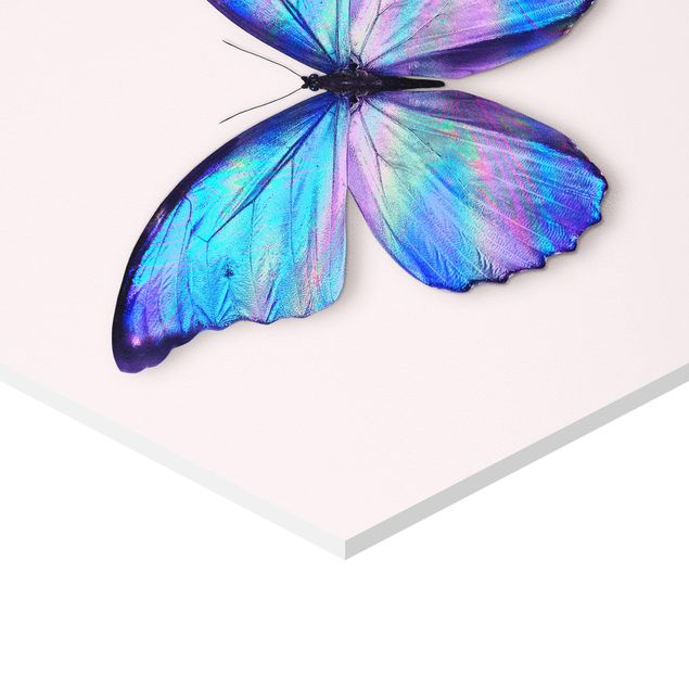 Wanddeko Treppenhaus Holografischer Schmetterling