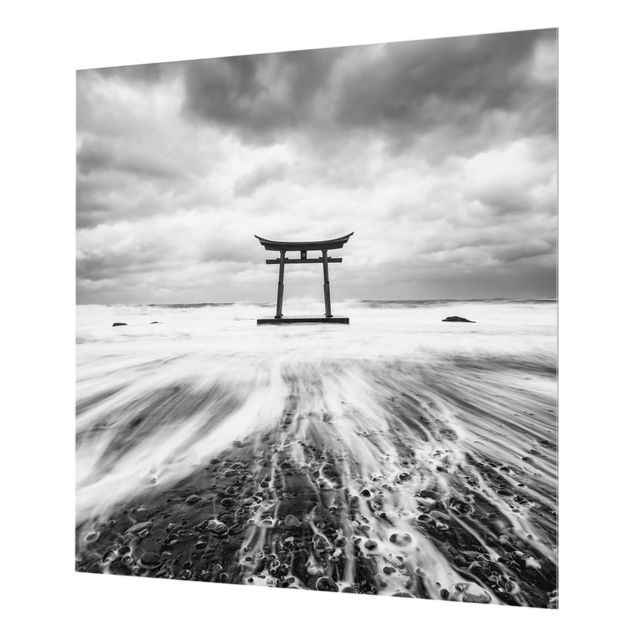 Wohndeko Fotografie Japanisches Torii im Meer