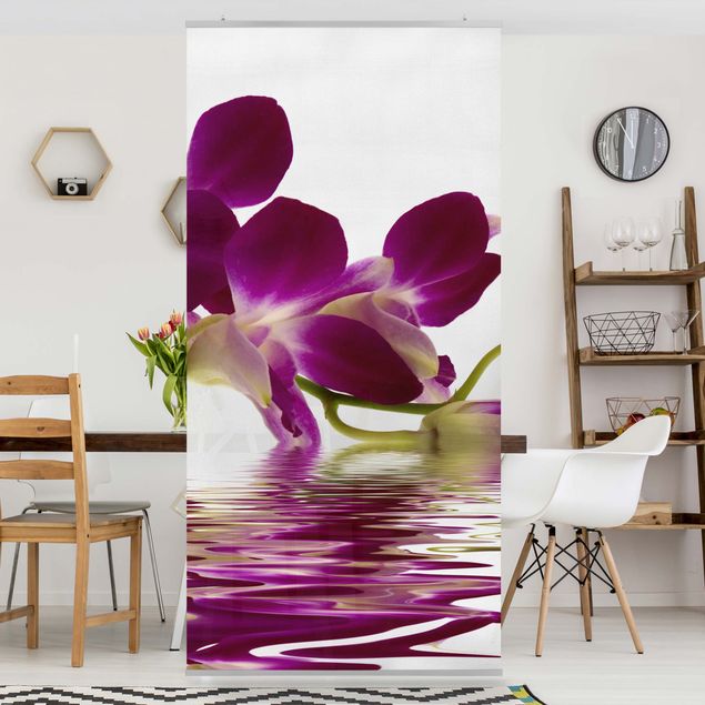 Wanddeko Botanik Pink Orchid Waters