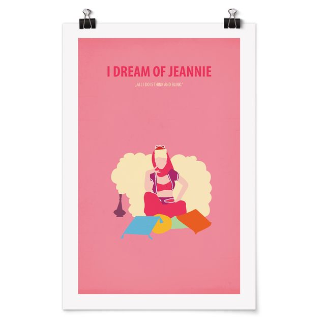 Wanddeko Büro Filmposter I dream of Jeannie