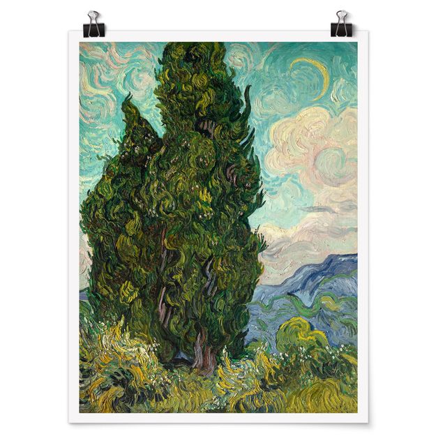 Wanddeko Flur Vincent van Gogh - Zypressen