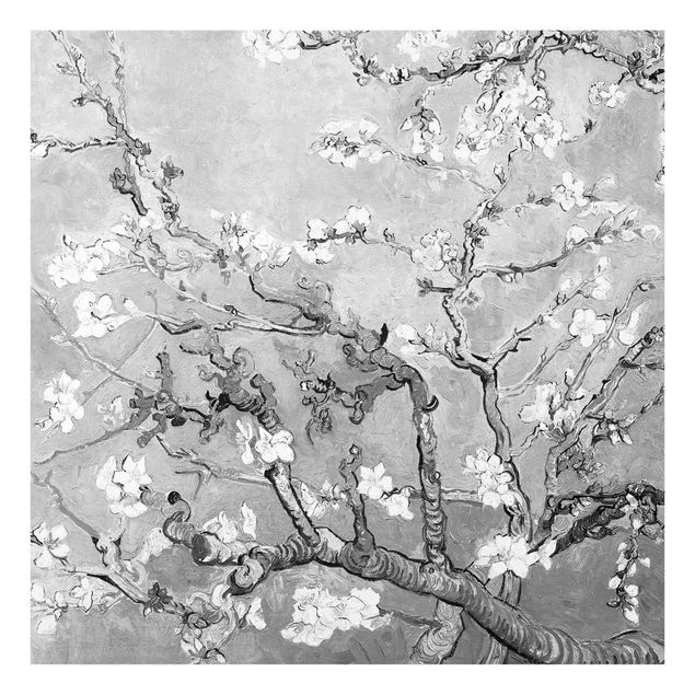 Post Impressionismus Bilder Vincent van Gogh - Mandelblüte Schwarz-Weiß