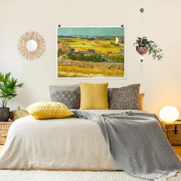 Wanddeko Schlafzimmer Vincent van Gogh - Die Ernte