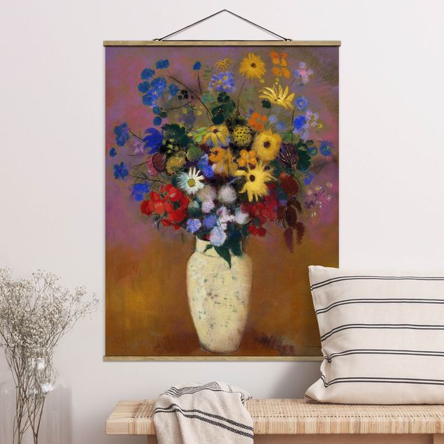 Wanddeko bunt Odilon Redon - Blumen in einer Vase