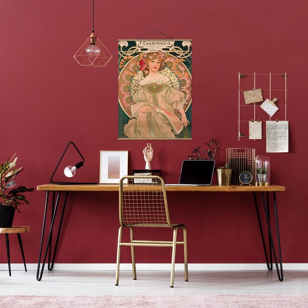 Wanddeko Wohnzimmer Alfons Mucha - Plakat für F. Champenois