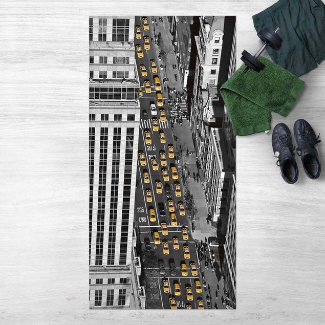 Wanddeko Schlafzimmer Taxiverkehr in Manhattan