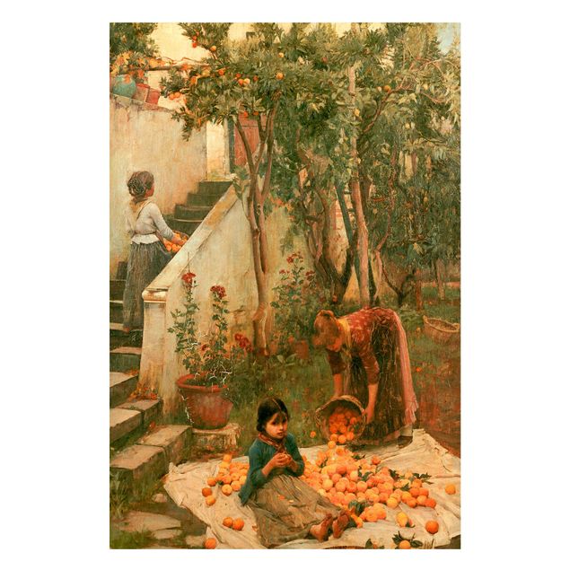 Wanddeko Flur John William Waterhouse - Die Orangenpflücker