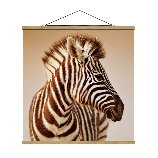 Wanddeko Flur Zebra Baby Portrait