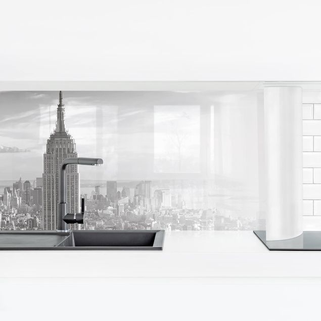 Wohndeko Schwarz & Weiß Manhattan Skyline