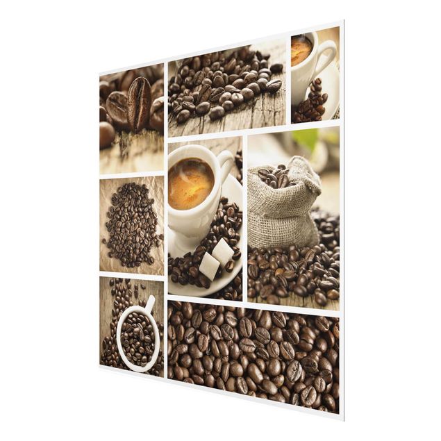 Wandbilder Modern Kaffee Collage