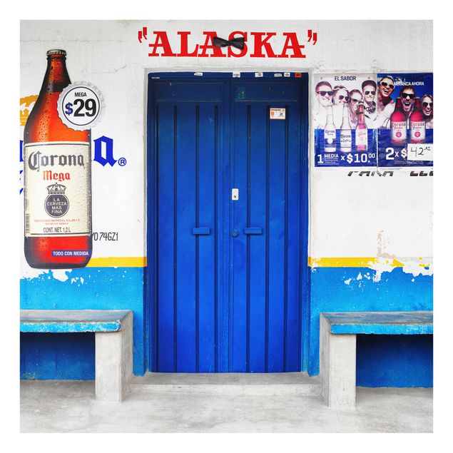 Wanddeko Schlafzimmer ALASKA Blue Bar