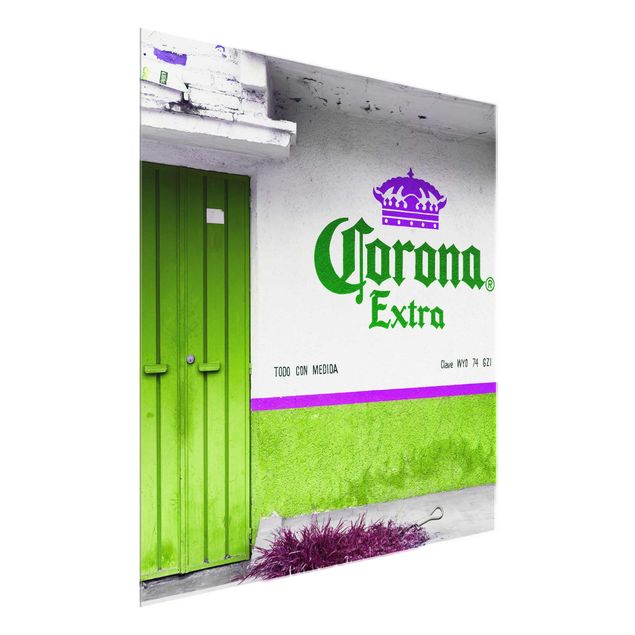 Wanddeko Schlafzimmer Corona Extra Grün