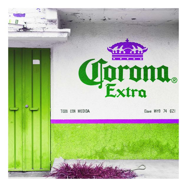 Wanddeko Flur Corona Extra Grün